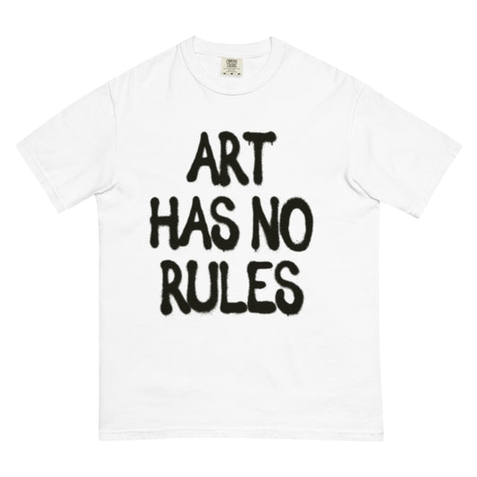 Art Has No Rules Unisex garment-dyed heavyweight t-shirt